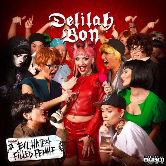 delilah bon evil hate filled female album cover