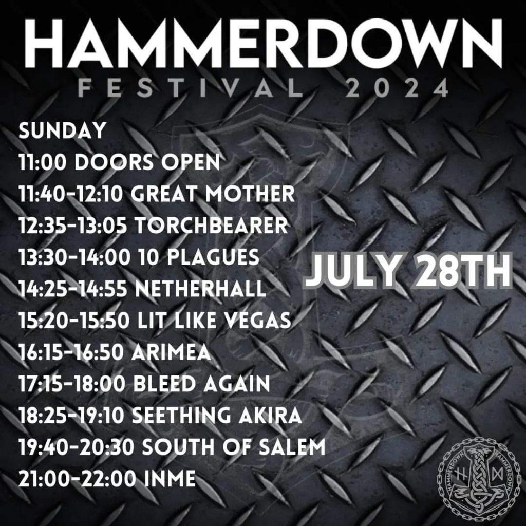hammerdown festival sunday times 2024