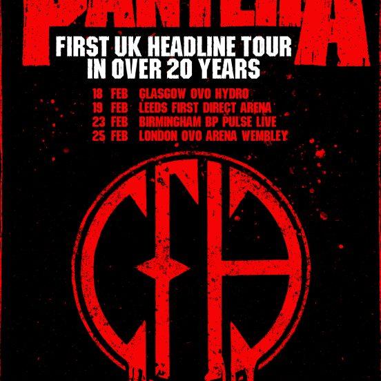 pantera uk tour poster