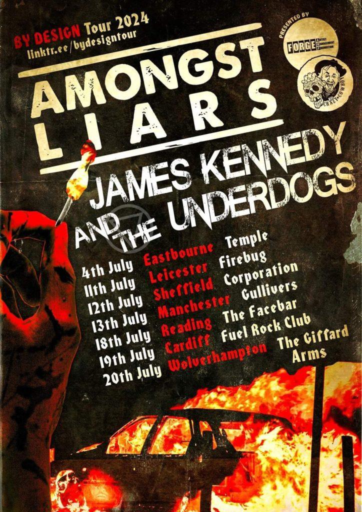 amongst Liars tour poster